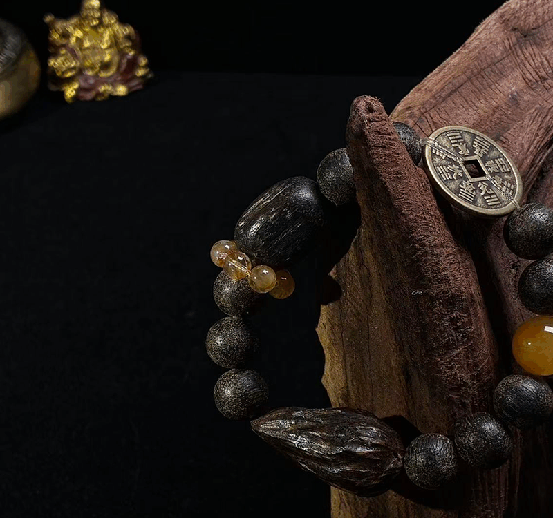 Colorhand Stones Thunderwood Profound Qi With WUDI Protection Bracelet