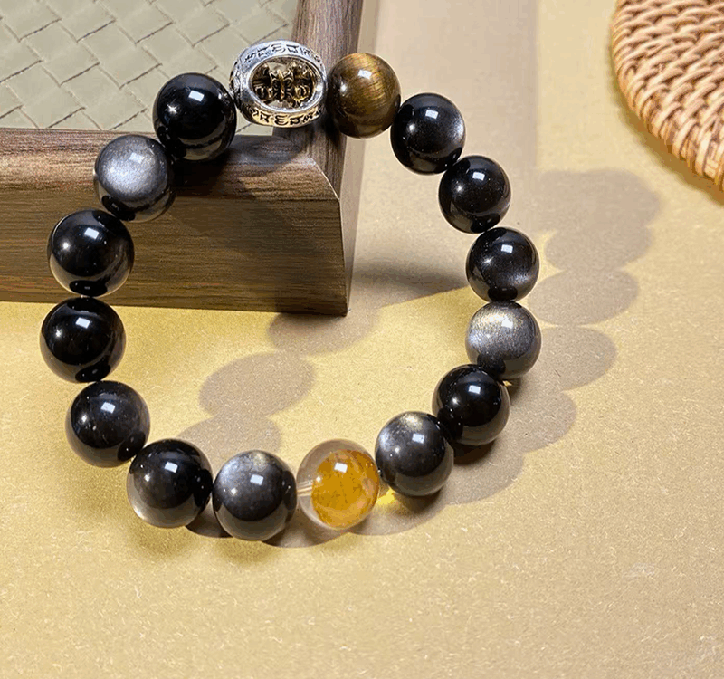 Colorhand Stones Six Ming Zhou Wealth Bracelet